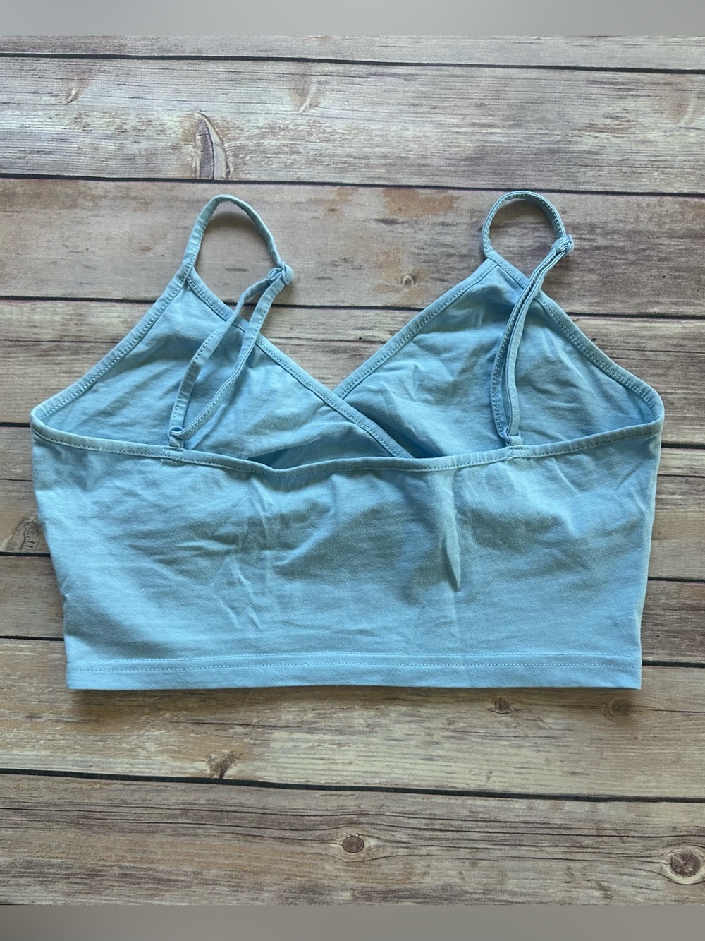 SHEIN Light Blue Crop Tank Top - Picture 2 of 3